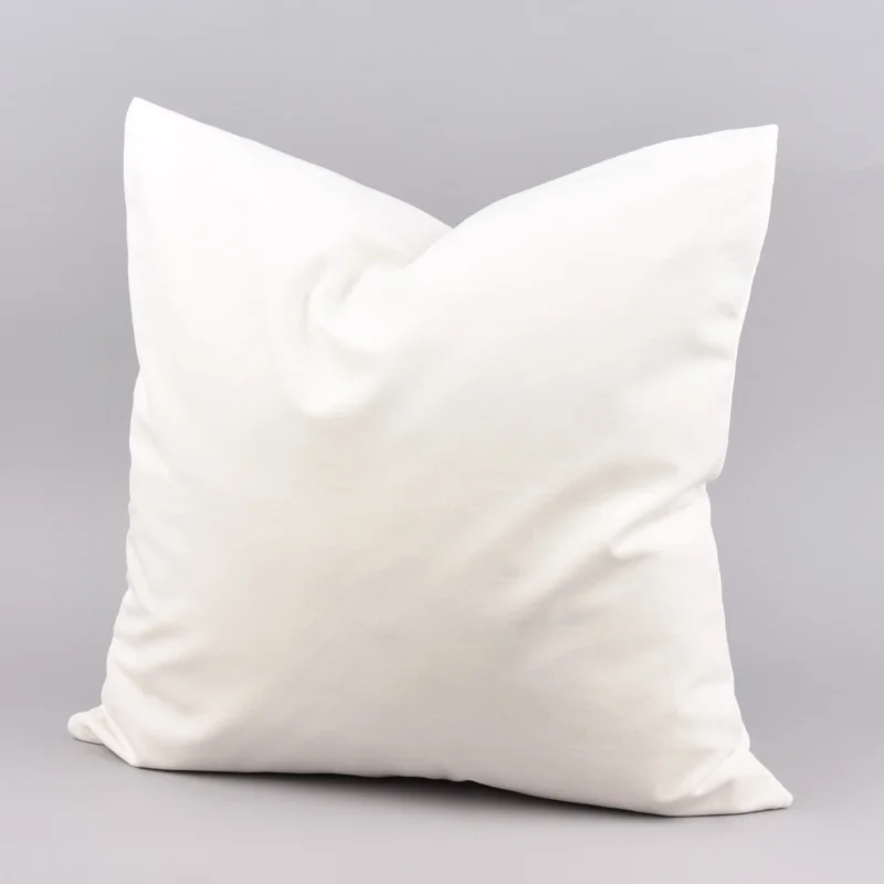 Kissenhülle Duval Samtoptik weiß 50x50cm Kostenloser Versand