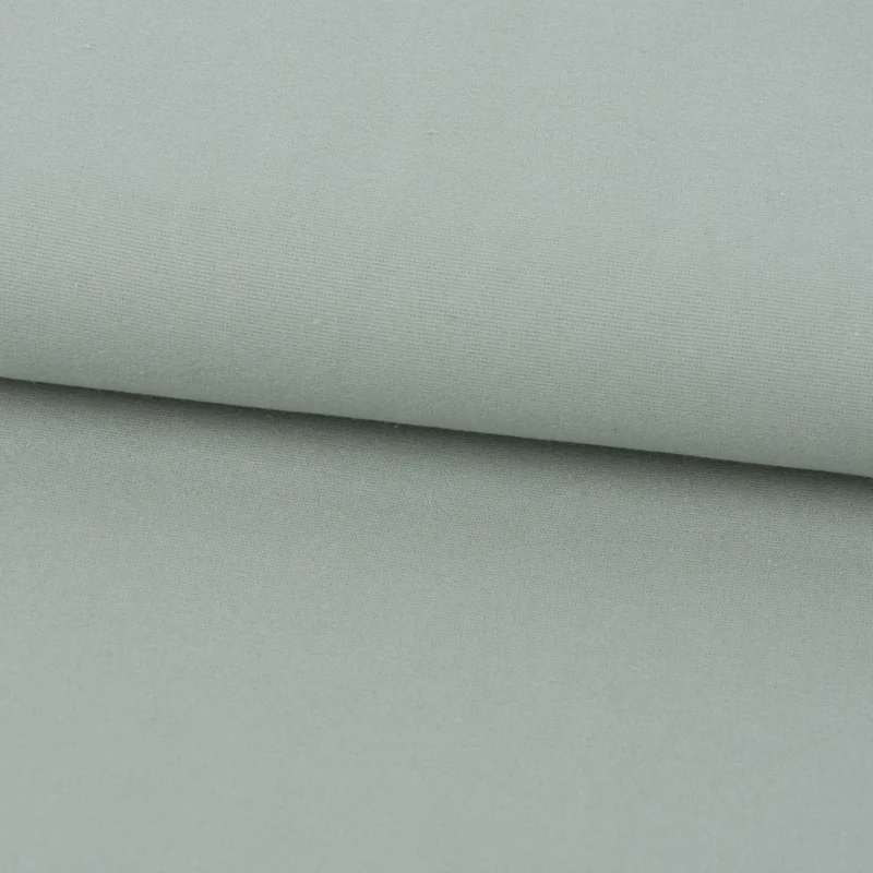 Zertifiziert Bekleidungsstoff Baumwollstoff Flanell dünn uni mint 1,42m Breite