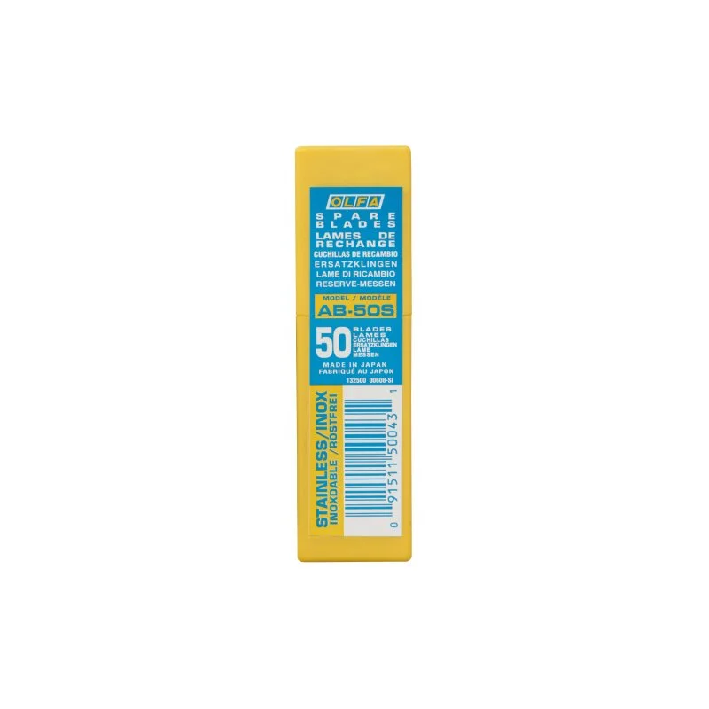 Zertifiziert Olfa Lame inox 9 mm (50 pce) (AB-50S)