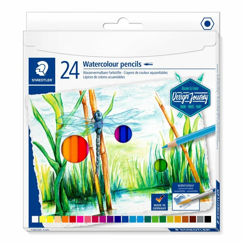 Zertifiziert Staedtler Farbstift aquarell 24ST 100% PEFC (VE=5stk)