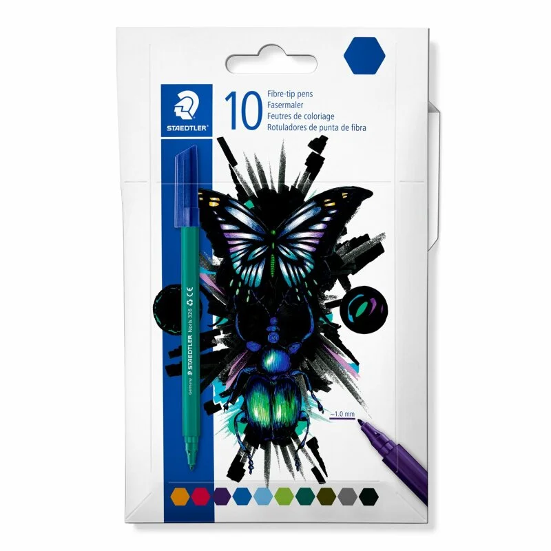 Kostenfreie Lieferung Staedtler Fasermaler Noris 10ST Kartonetui