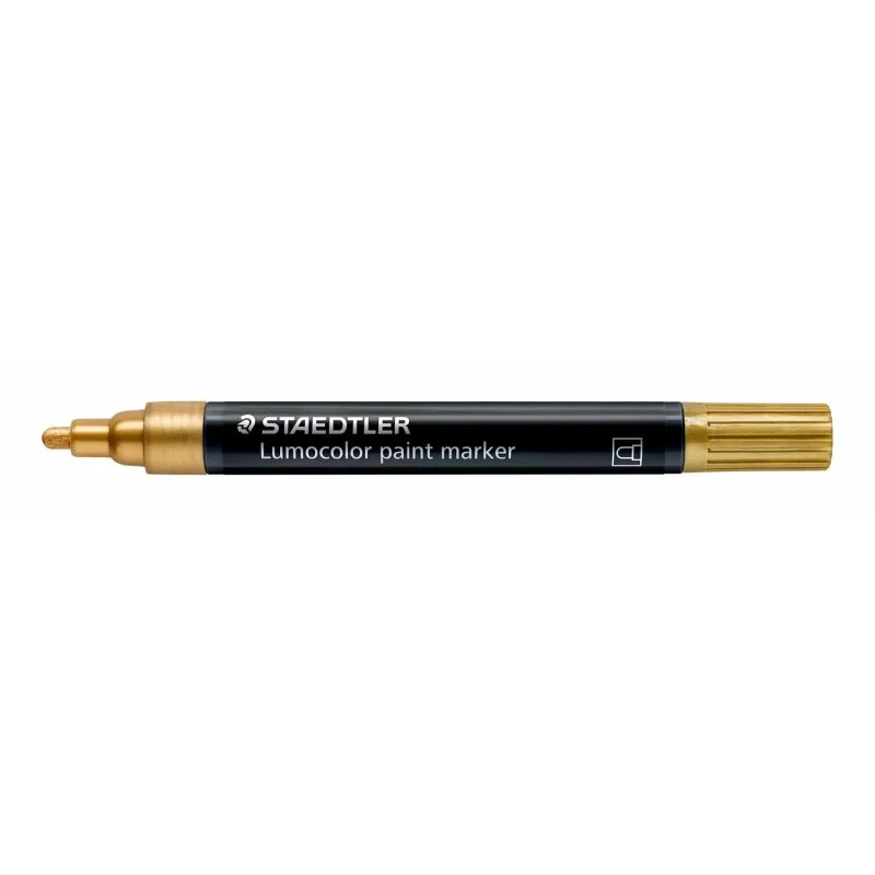 Zertifiziert Staedtler Acrylmarker Lumocolor gold (VE=10stk)