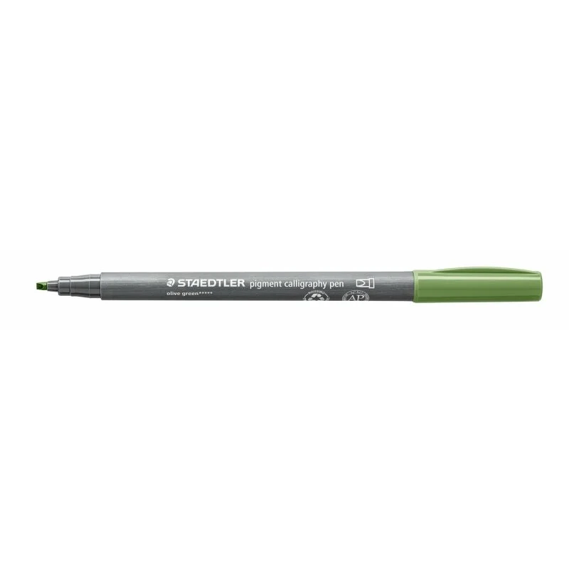 Staedtler pigment calligraphy pen olivgrün (VE=10stk) Must-Have