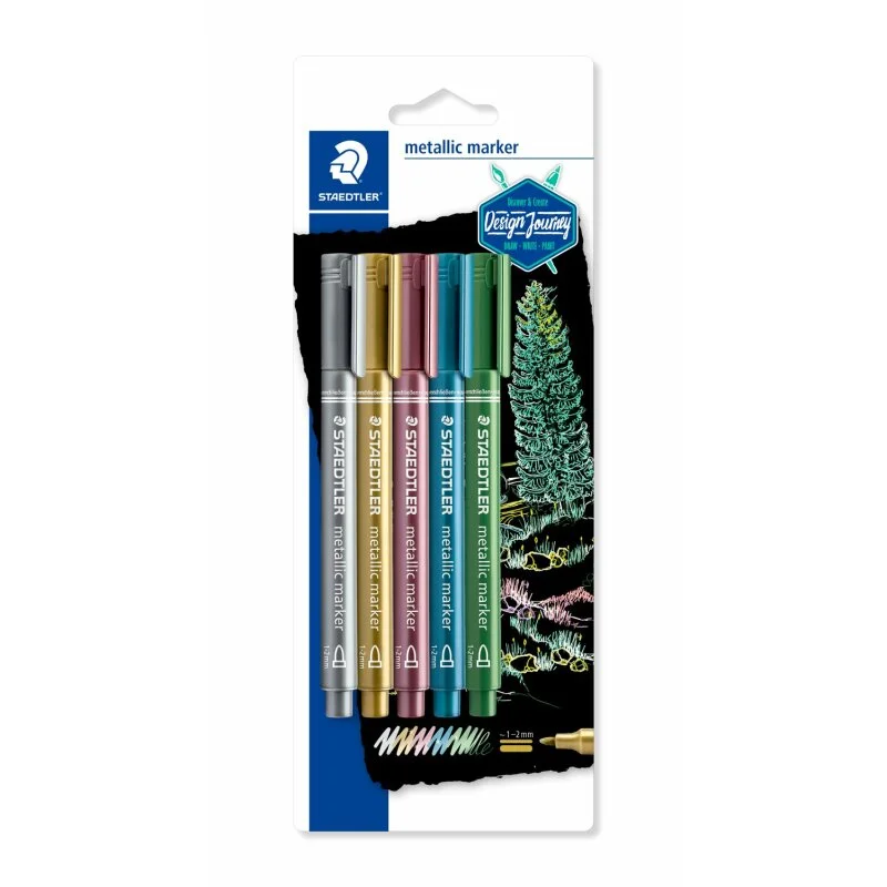 Neue Kollektion Staedtler Marker Staedtler metallic 5 ST BK (VE=10stk)