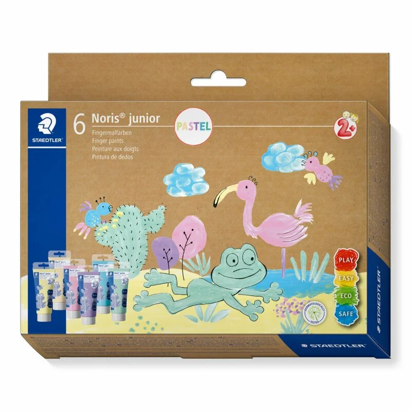 Staedtler Fingermalfarbe NJ Pastell 6St Etui Letzte Chance