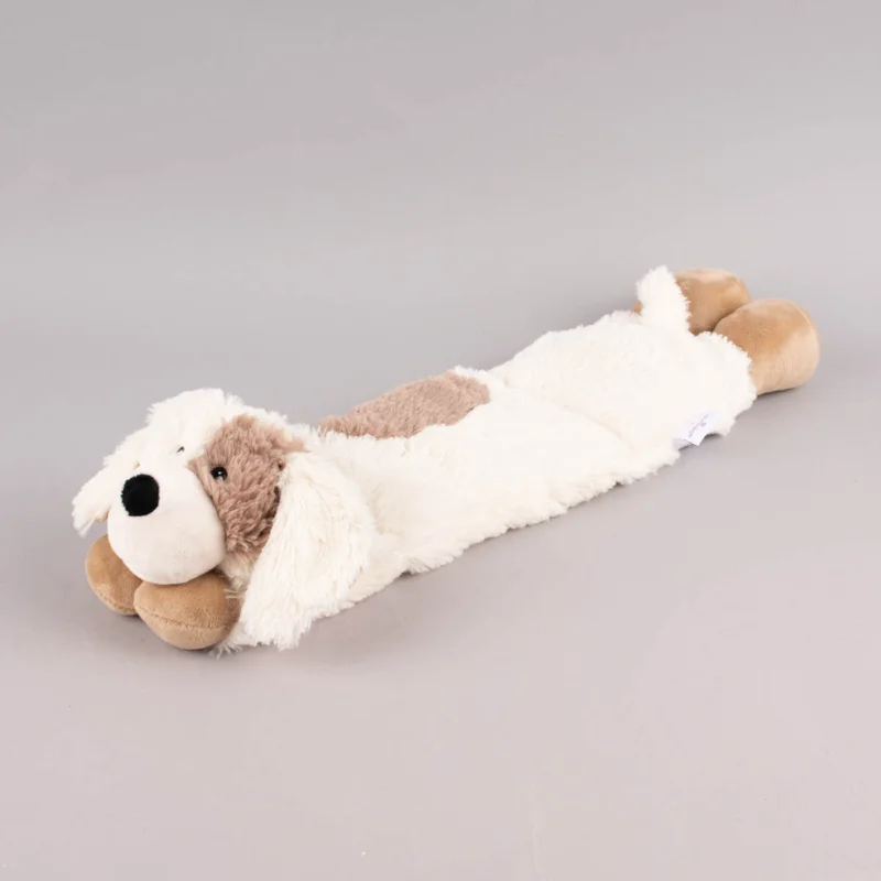 Zertifiziert Warmies Wärmestofftier Hund creme braun 100% Hirse-Lavendelfüllung