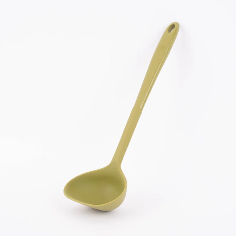 Kochblume Schöpfkelle L Silikon mit Edelstahlkern 32cm olive Online Kaufen