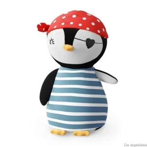 Zertifiziert La Vida Kuscheltier Pinguin Pirat bunt 20,5x9x9cm
