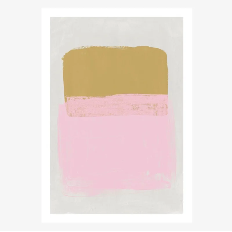 Saisonangebot Print Layered Areas No. 2 Papier weiß grau rosa beige A5 oder A4