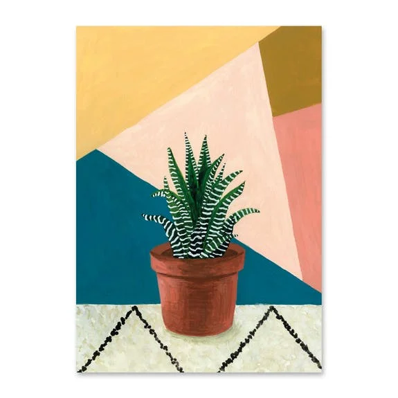 Nur Für Kurze Zeit Postkarte Pflanze bunt 10,5x14,5cm