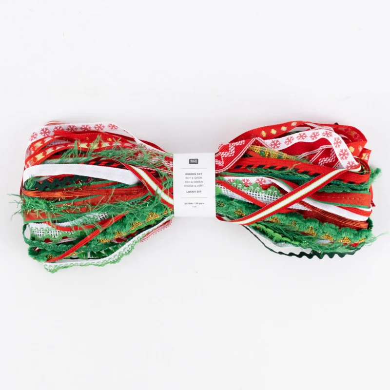Knallerangebot Rico Design Bänder Set Lucky Dip 30 Stück verschiedene Farbkombinationen