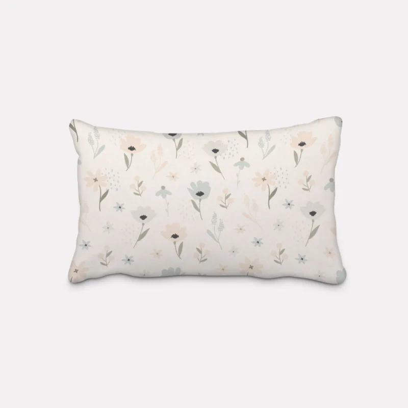 SCHÖNER LEBEN. Kissenhülle Pastell Blumen ecru mintgrün vanille verschiedene Größen Top-Seller