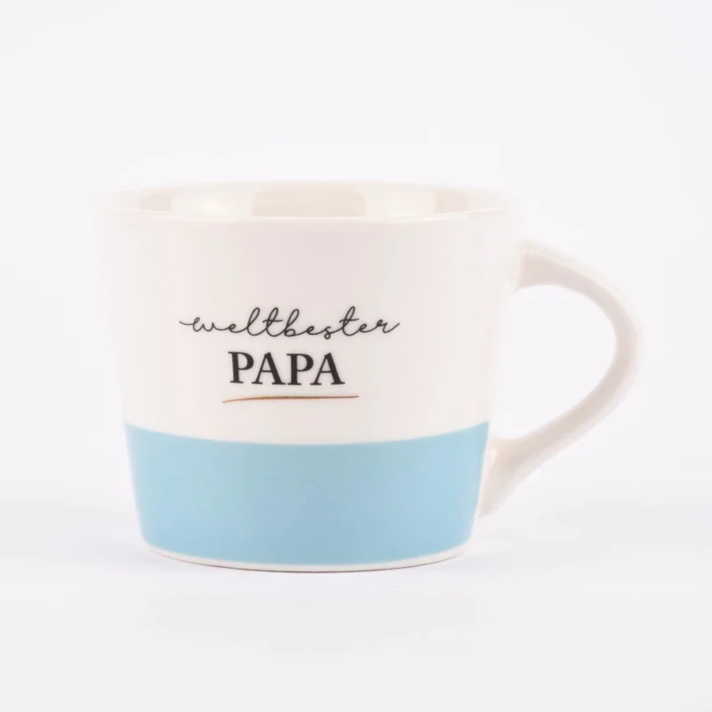 Direktkauf Grafik Werkstatt Espresso Tasse Schreibkram Manufaktur aus Porzellan weltbeste Mama oder weltbester Papa 50ml