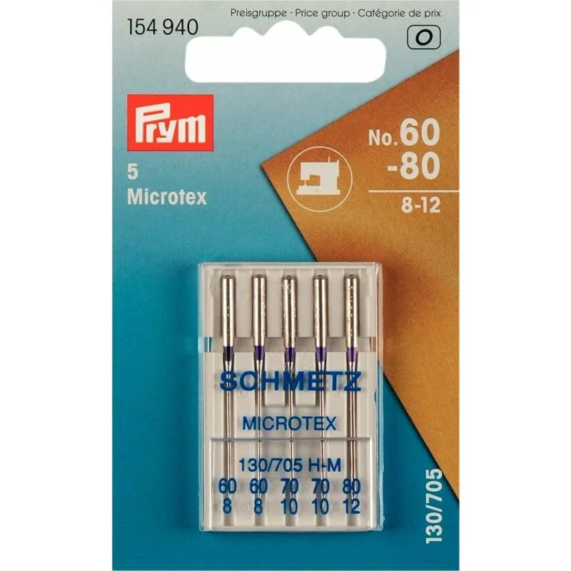 Zertifiziert Prym Aghi per macchina 130/705 Microtex 60-80 (5 pezzi)