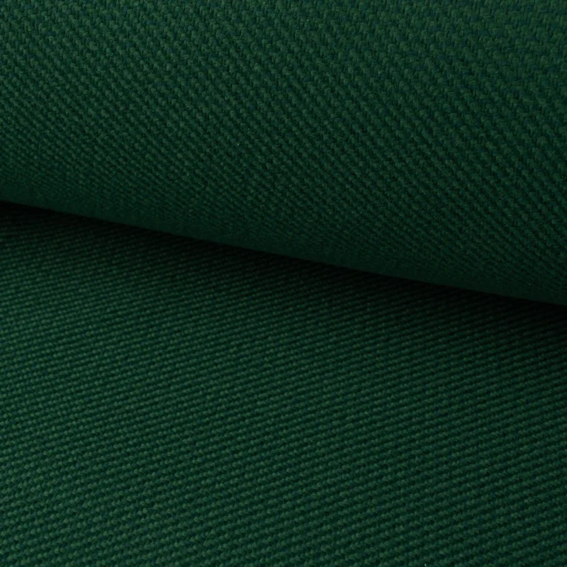 Polsterstoff Dekostoff Jacquard Flachgewebe Victoria Struktur uni dunkelgrün 1,40m Breite Echt