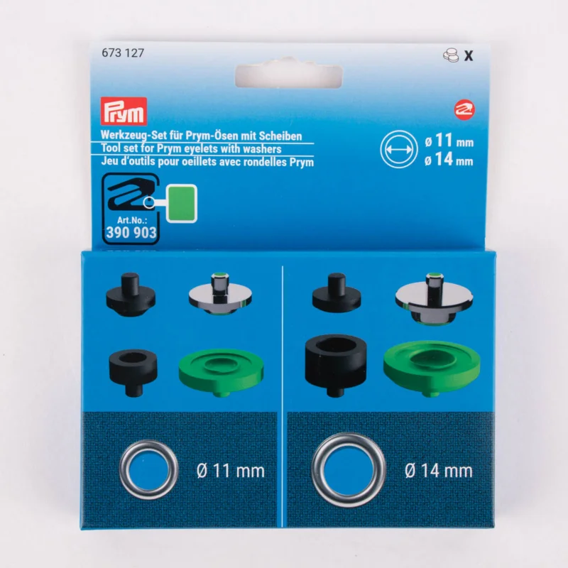 Wochenendangebot Prym Werkzeugset für Ösen mit Scheiben in 11 und 14 mm Ø für VARIO Creative ® Tool