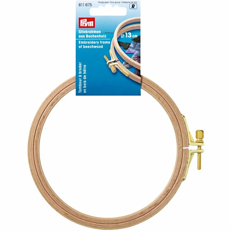 Prym Tambour à broder hêtre 8 mm x 13 cm (1 pce) Must-Have