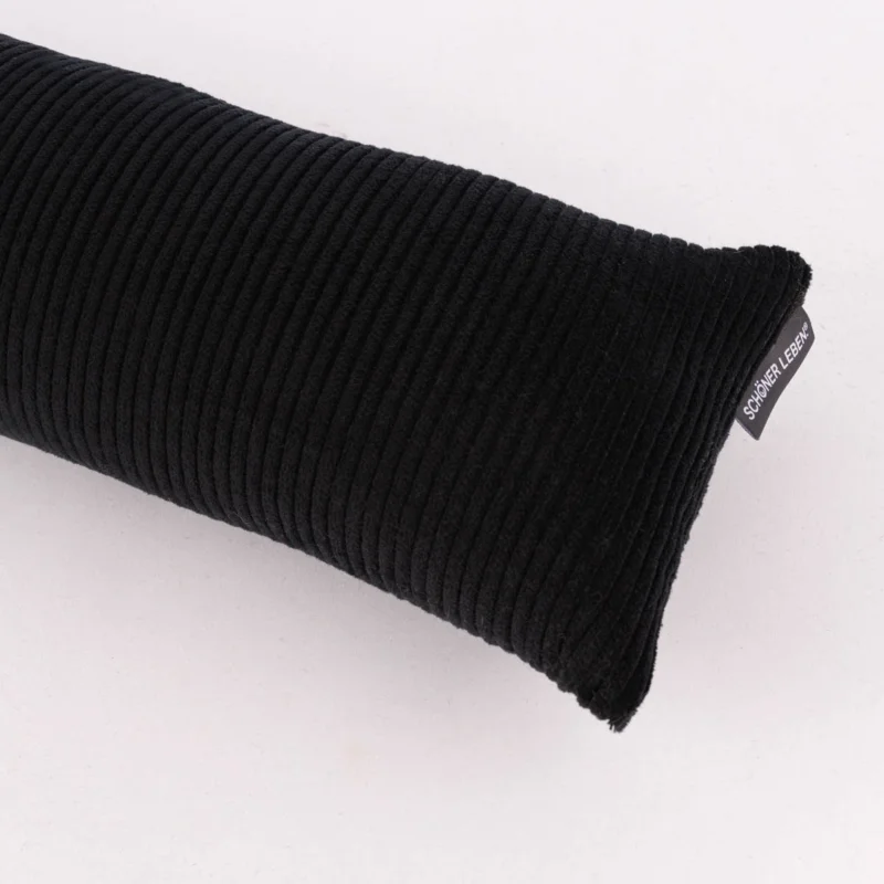 SCHÖNER LEBEN. Zugluftstopper Cord Baumwolle grob schwarz verschiedene Größen von SCHÖNER LEBEN. Meistverkauft
