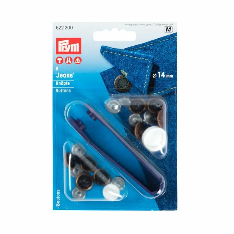 Zertifiziert Prym NF-Jeans-Knöpfe Lorbeerkranz ottone 14 mm altkupfer (8 pezzi)