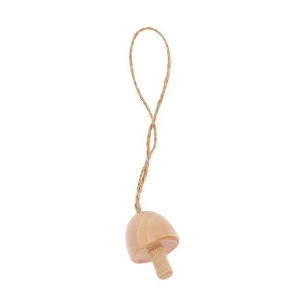 Schnäppchen Rico Design 3D Dekohänger Pilz klein Holz natur 3x4cm
