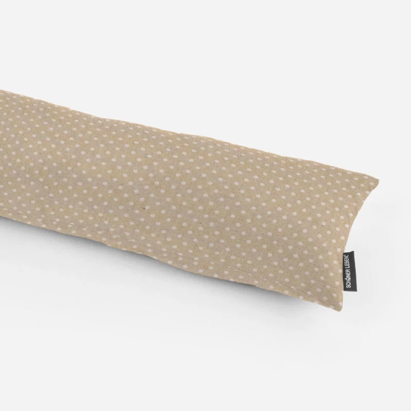 Zugluftstopper Leinenlook Basic Dot Pünktchen natur weiß verschiedene Größen von SCHÖNER LEBEN. Knallerangebot