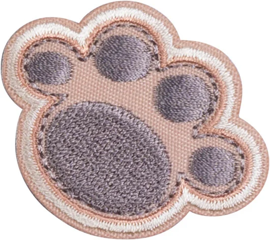 Saisonangebot Applikation Hundepfote braun