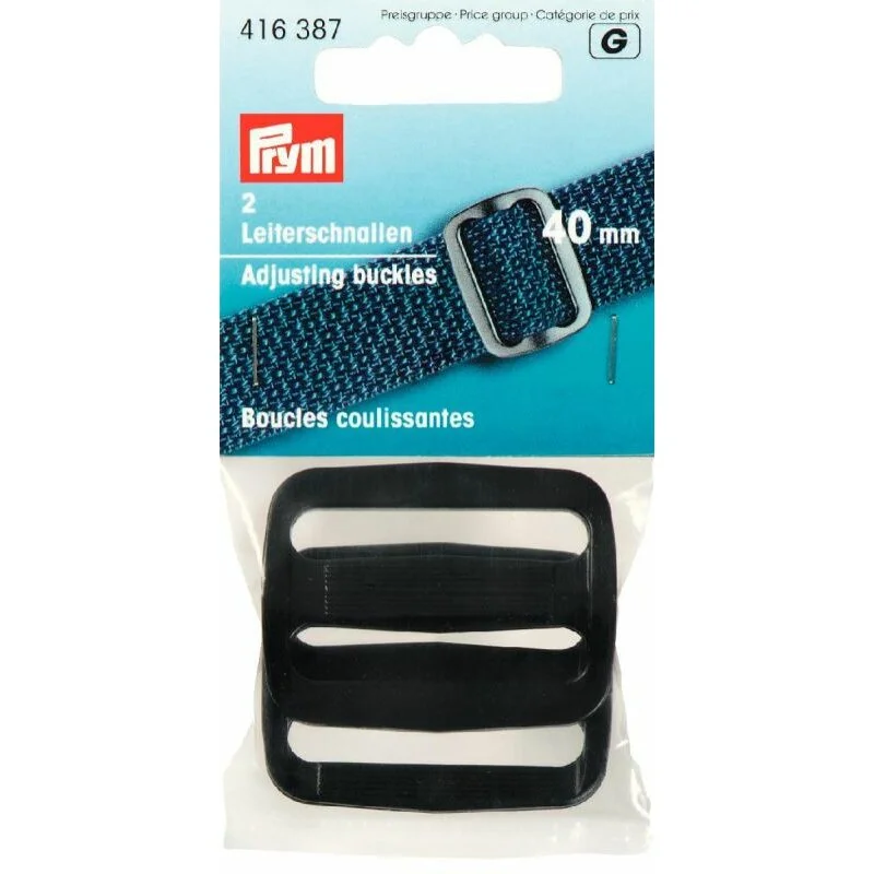 Aktuell Prym Leiterschnallen Kunststoff 40 mm schwarz (2 Stück)