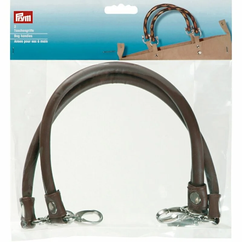 Zertifiziert Prym Anses pour sac à main Laura brun (2 pce)