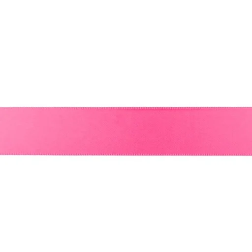 Zertifiziert Satinband, 25 mm, pink