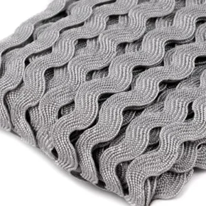 Zackenlitze 5 mm, grau Preis Gesenkt