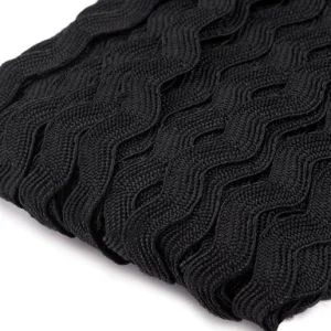 Zackenlitze 5 mm, schwarz Bestpreis