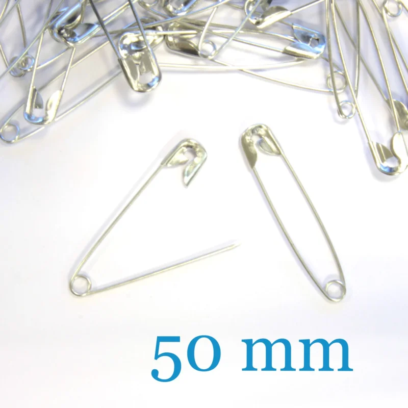 Neuheit 100 Sicherheitsnadeln 50mm