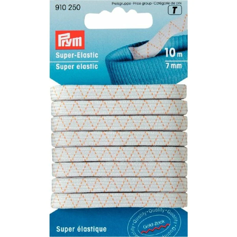Nur Für Kurze Zeit Prym Super-Elastic 7 mm white (10 m)