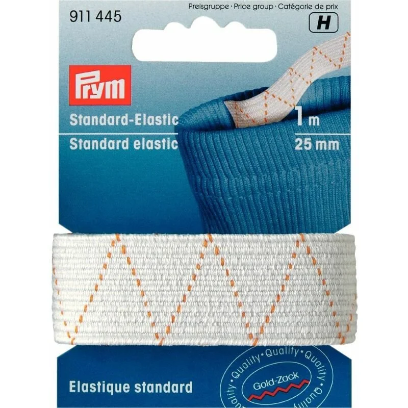 Preisknaller Prym Standard-Elastic 25 mm white (1 m)
