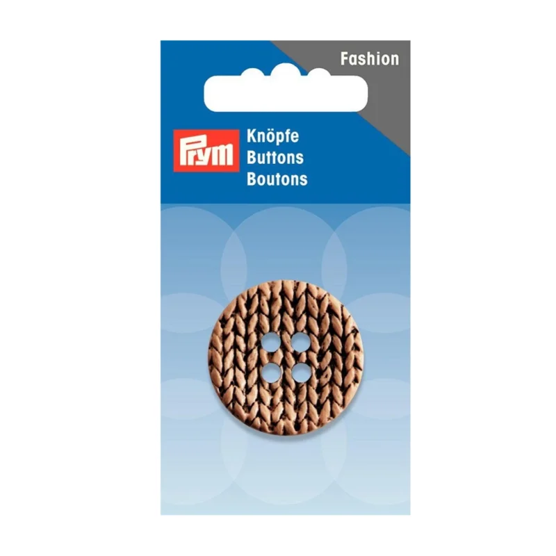 Beliebt PRYM Knopf Strick 4-Loch 32 mm Beige