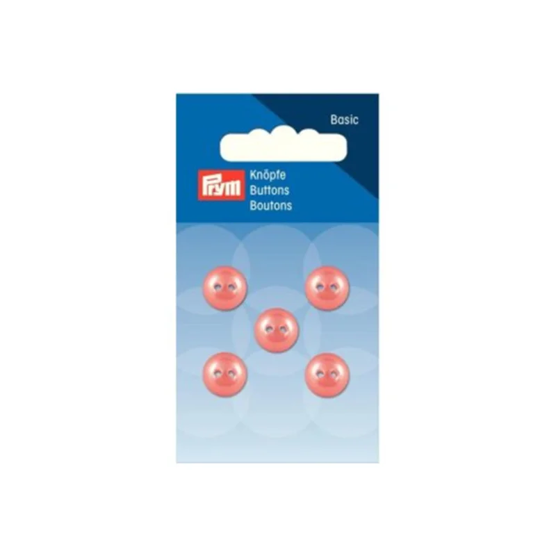 PRYM Knopf Halbkugel 2-Loch 11 mm Lachs Sichere Zahlung