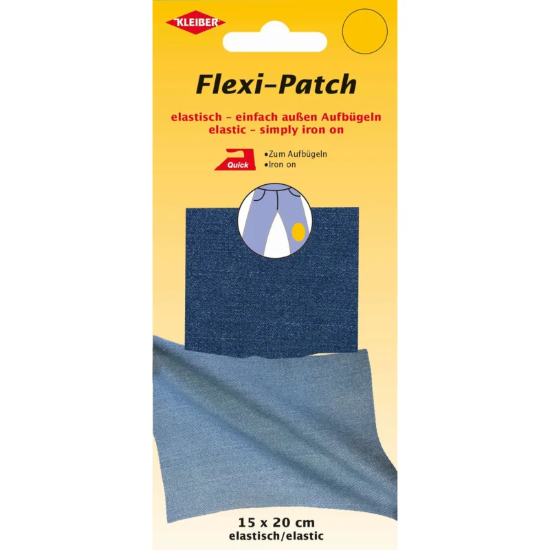 Zertifiziert Flexi-Patch zum außen Aufbügeln - jeans