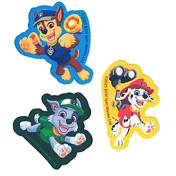 CMM Applikationen 'Paw Patrol', Größe: 6,5–7 cm, Inhalt: 3 Stück Nur Heute