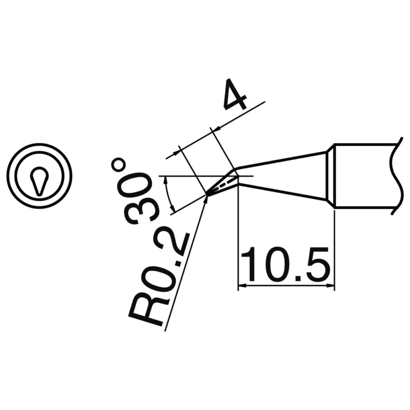 10x Hakko Lötspitze Serie T18, Format BR02 Online Kaufen