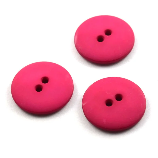 Modeknopf schlicht / matt 23 mm pink von Dill Schnäppchen