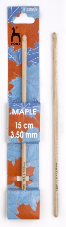 Zertifiziert Häkelnadel Maple von Pony 15 cm | 5,00 mm