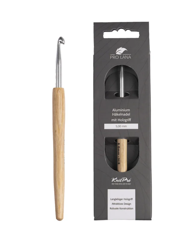 Garn-Häkelnadel Natural mit Holzgriff von Knit Pro 0,50 mm Online Kaufen