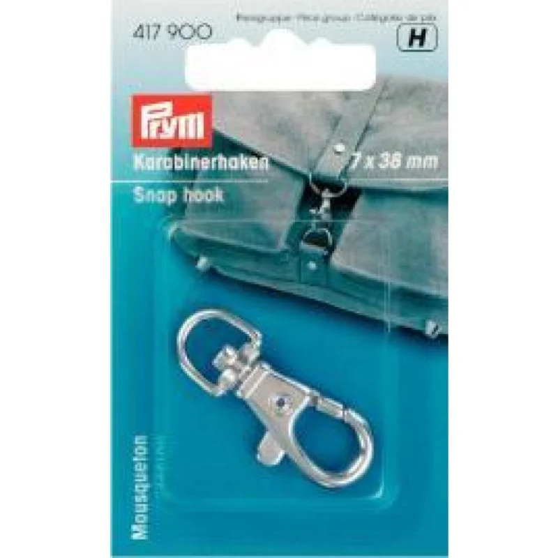 Karabinerhaken 7x38 mm silberfarbig Neu Im Sortiment