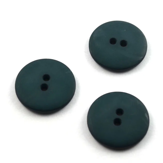 Modeknopf schlicht / matt 23 mm dunkelgrün von Dill Letzte Chance