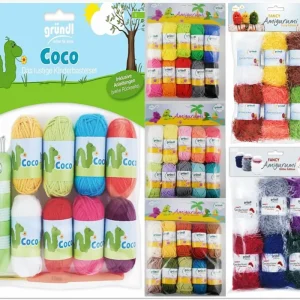Zertifiziert Gründl Amigurumi Garn Set / Coco (Strickliesel) - Das lustige Kinderbastel-Set