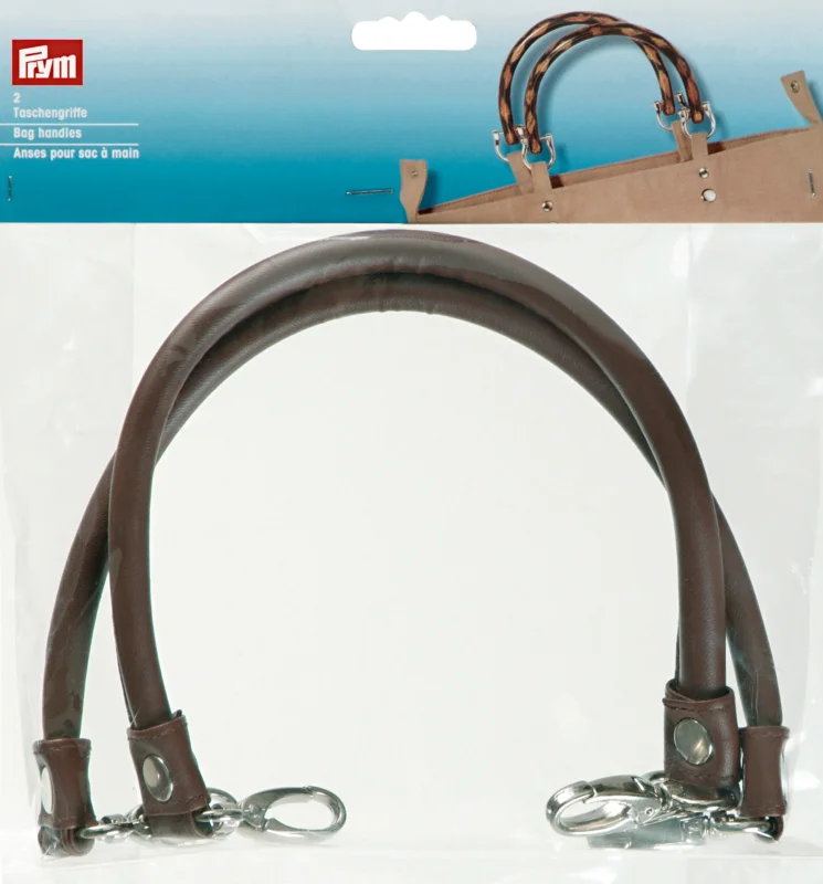 Zertifiziert Prym Taschengriffschlaufen "Laura" dunkelbraun ( No. 615 157 )