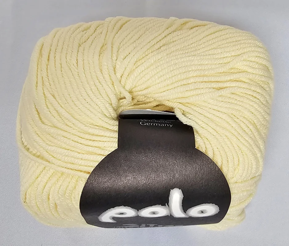 Zitron Polo, 50g Baumwoll-Polyacryl-Garn Fb. 03 vanille Heißes Angebot
