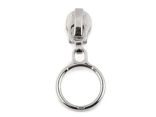 1 Zipper | Reißverschluss | endlos | Spirale 5mm | silber | Ring | magnetisch/nicht magnetisch Nur Heute