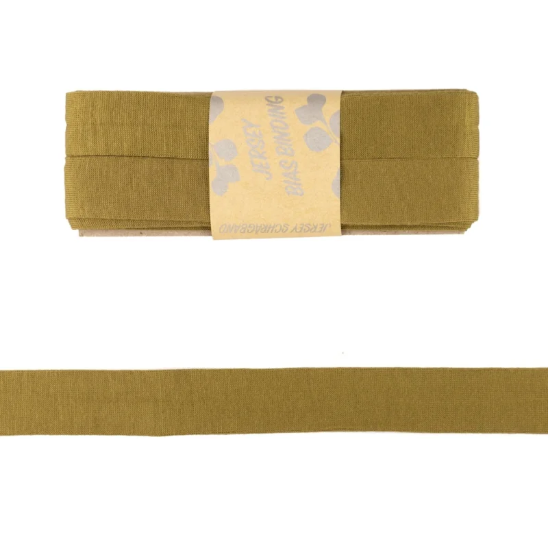 dehnbares Viskose Schrägband/Einfassband | 40 / 20mm | 3m | 187162 | goldbraun Must-Have
