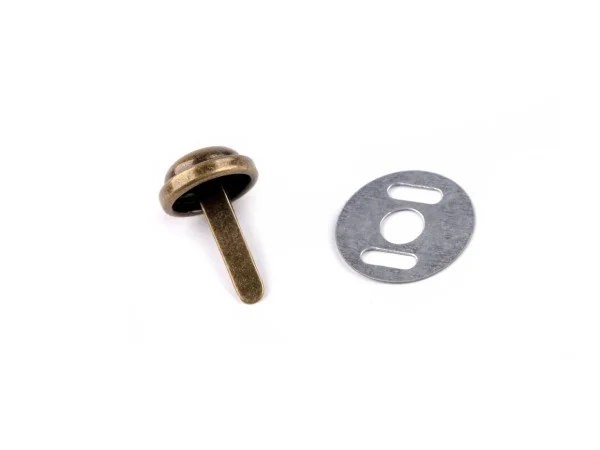 Bodennägel / Taschenfüsse aus Metall - altmessing, rund (10 Stück) Zertifiziert